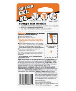 Gorilla Super Glue Gel XL, 25 Gram, Clear, (Pack of 1) 1 - Pack 26 814N1rAE jL