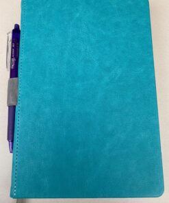 Lemome Thick Classic Notebook with Pen Loop A5 College Ruled Hardcover Writing Notebook with Pocket + Page Dividers Gifts, Banded, Large, 180 Pages, 8.4 x 5.7 in green 70 814QJIHlN1L