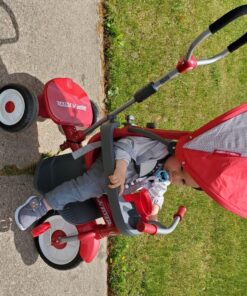 4-in-1 Stroll 'N Trike, Red Toddler Tricycle for Ages 1 Year -5 Years, 19.88" x 35.04" x 40.75" Classic 50 814RaMv8w9L
