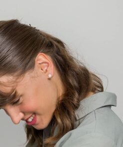 PAVOI 14K Gold Plated Sterling Silver Post Stud Earrings for Women | Pave CZ Mini Disc | Gold Earrings for Women Rose Gold 23 814SsOOkGWL