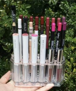 byAlegory Acrylic Eye Liner / Lip Liner Organizer & Beauty Makeup Holder | 26 Space Makeup Pencil Organization Container Storage - Clear 28 814UBSXVwYL
