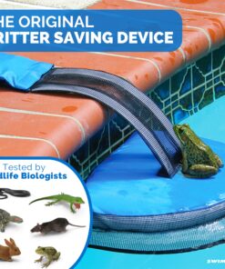 Alternative view of SWIMLINE HYDROTOOLS ORIGINAL 70200 FrogLog Animal Saving Escape Ramp For Pools & Spas | For All Small Animals Entering The Pool | Heavy Duty Material & Long Lasting | Reduces Pool Maintenance Blue