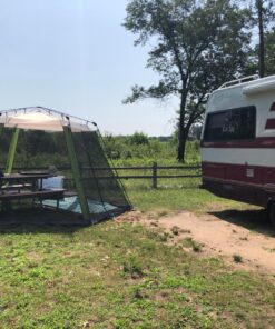 Coleman Skylodge Screened Canopy Tent with Instant Setup, 10x10/15x13ft Portable Screen Shelter with 1-Minute Setup for Bug-Free Lounging, Great for Picnic, Yard, Beach, Park, Camping, & More 15 X 13 Feet Green 37 814WD6b1aL