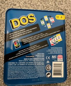 Mattel Games Dos Card Game for Kids, Adults and Game Night in a Portable and Collectible Storage Tin for 2-4 Players 21 814WFUFteXL