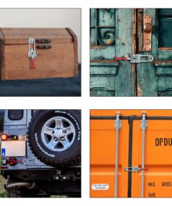 Heavy Duty Toggle Clamp Latch, COOLOGIN 2000lbs Large Capacity Adjustable Latch U Bolt Self-lock Toggle Latch for Tire Carrier,Trailer Latch,Lid Latch,Industrial EquiIpment, Boxcar and More(2 Pack) 9 814WWxmOYyL