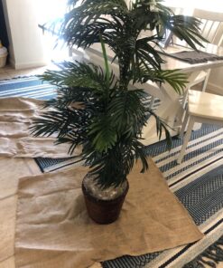 Nearly Natural 5263-0308 56in. Areca Palm Silk Tree with Basket, Green,30" x 32" x 56" 39 814WYGvp65L