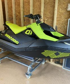 ECOTRIC Watercraft PWC Dolly Boat Jet Ski Stand Storage Trailer Watercraft Cart Watercraft Dolly PWC Dock Slipway Cart Adjustable Bunks W/ 4 Casters and 2 Brakes 1000lb Capacity 46 814YeyX1bpL