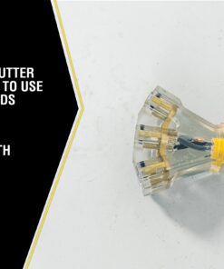 Yellow Jacket 2882 12/3 Heavy Duty 15-Amp, 125 Volts 1875 Watts, Premium SJTW Contractor Grade 3 Outlet Extension Cord with Lighted End, 2-Feet, Yellow, UL Listed, 2 Foot,… 14 814Z5A IEML