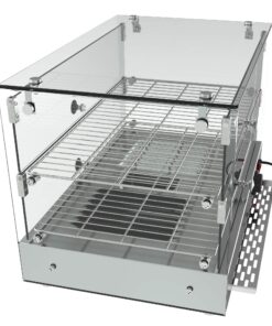 KoolMore - HDC-1.7C 22" Self Service 2 Shelf Commercial Countertop Food Warmer Display Case - 1.7. cu ft, Silver 1.7 cu. ft. 15 814ZZMmlrzL