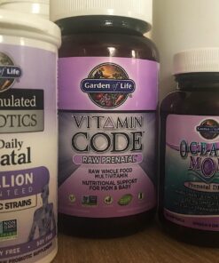 Garden of Life Oceans Mom Prenatal Fish Oil DHA, Omega 3 Fish Oil Supplement - Strawberry, 350mg Prenatal DHA Pregnancy Fish Oil Support for Mamas, Babys Brain & Eye Development, 30 Small Softgels 38 814ac6WvzL