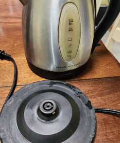 Hamilton Beach Electric Tea Kettle, Water Boiler & Heater, 1.7 Liter, Cordless Serving, 1500 Watts for Fast Boiling, Auto-Shutoff and Boil-Dry Protection, Stainless Steel (40880) 1.7 L 41 814c89q1NRL