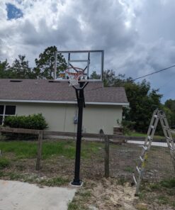 Goalrilla GS54 In Ground Basketball Hoop with Adjustable Height Backboard and Pro-Style, Breakaway Rim 18 814cG98c31L