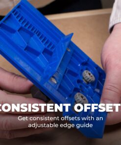 KREG KHI-Pull Cabinet Hardware Jig - for Cabinet Door Handles - Drilling Guide for Cabinet Doors - Creates Straight, Even Holes - Durable Drill Guides 43 814cIhGobWL