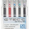 PILOT G-Tec-C Gel Ink Rolling Ball Pens, Ultra Fine Point (0.4mm), Black/Blue/Red/Green/Purple Inks, 5-Pack Pouch (35480) 5 Count (Pack of 1) Black/Blue/Red/Green/Purple Ink 24 814cX5J0MUL