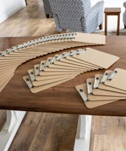 Letter Size Clipboards with Low Profile Clip (Set of 10) - Wood Clipboards Bulk 10 Pack, Heavy Duty Clipboard, Back to School Teacher Classroom Supplies, School Supplies for College Students 28 814dPLgBniL