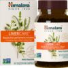 Himalaya LiverCare for Total Liver Support, Cleanse and Detox, Protects Cells & Enzymes, 375 mg, 90 Capsules, 45 Day Supply 17 814epDn26LL