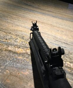 Feyachi Flip Up Iron Sight Front Rear Sight Compatible for Picatinny Rail and Weaver Rail of Rifle, Foldable Sights Black 74 814ff4YR10L