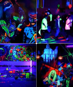 OPPSK Black Lights, 54W 18LEDs Powerful Black Light Bar Glow in The Dark Party Supplies for Blacklights Party Body Paint Birthday Halloween Christmas Stage Lighting 26 814j7OHWAcS