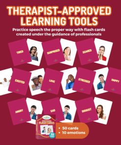 Emotions Flash Cards Volume 1-50 Feeling Photo Cards for Kids and Adults - for Speech Therapy, ABA Therapy Materials, Occupational Therapy, ESL Teaching Materials, Autism Learning Materials and More Emotions 11 814kb5Nep7L