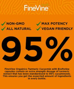 Turmeric Curcumin with BioPerine Black Pepper and Ginger - Made in USA - 120 Vegetarian Capsules for Advanced Absorption, Joints Support 120 Count (Pack of 1) 18 814mW3cbz2L