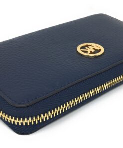 Michael Kors Fulton Large Flat Multi Function Leather Phone Case (Navy) 9 814mrZ vlXL