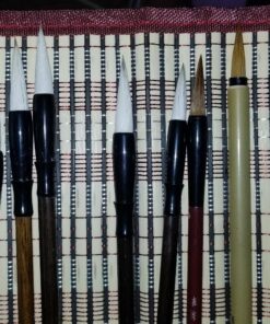 Corciosy Chinese Calligraphy Brush Set -Premium Watercolor Brushes for Kanji, Japanese Sumi, Painting, Drawing, Art Supplies with Roll-up Bamboo Brush Holder 10 Piece/Set 10pcs 42 814nOjuGSTL