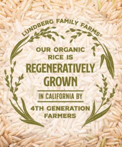 Lundberg Brown Rice, Organic Long Grain Rice - Non-Sticky, Fluffy Whole Grain Rice for Healthy Meals, Vegan Food, Gluten-Free Rice Grown in California, 32 Oz (Pack of 6) 32 Ounce (Pack of 6) 17 814qhTNjZKL