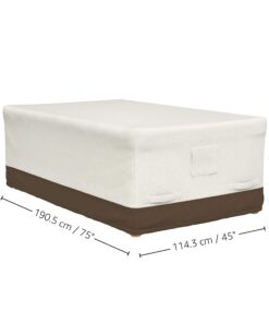 Alternative view of Amazon Basics Dining Table Outdoor Patio Furniture Cover, 75" Rectangle Rectangular Table 75"x45"