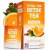 Total Tea SIimming Detox Tea Caffeine Free - 25 Day Detox Tea - Herbal Tea with Chamomile, Hibiscus Tea & Ginger Root for Colon Cleanse – Natural Citrus & Cinnamon Herbal Tea for Digestive Health Citrus Cinnamon 1 Count (Pack of 25)
