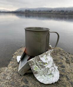 Esbit Ultralight Folding Pocket Stove with Six 14g Solid Fuel Tablets steel, Small - Original 50 814up9V17oL