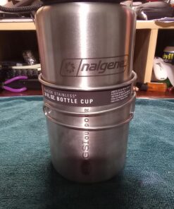 GSI Outdoors Glacier Stainless Steel Bottle Cup I Lightweight Cup or Pot for Travel, Camping and Backpacking - 24 oz Large (Pack of 1) 29 814vI3xCzKL