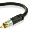 Mediabridge™ Ultra Series Subwoofer Cable (50 Feet) - Dual Shielded with Gold Plated RCA to RCA Connectors - Black - (Part# CJ50-6BR-G1) 2 814wXBGM0UL 1