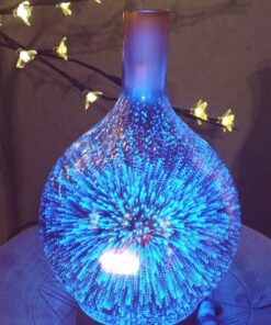 Porseme Rose Gold Essential Oil Diffuser 3D Glass Aromatherapy Ultrasonic Humidifier, Waterless Auto-Off, Timer Setting, BPA Free, Air Refresh for Home Hotel Yoga Leisure SPA Gift 100ml A2-100ml Rose Gold Aladdin 32 814z5FTd 3L