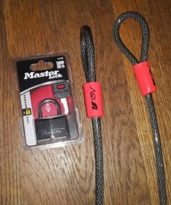 Master Lock Covered Aluminum Lock, Locker Lock with Key, Key Lock for Gym Locker, 1 Pack, 141D, Black Padlock 40 814zUNOaY8L