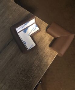 Roving Cove Corner Protector for Baby (4 Large Corners) - Hefty-Fit Heavy-Duty Soft Rubber Foam Furniture Corner Bumper Guards, 3M Adhesive Pre-Taped, Coffee Brown 4 Count (Pack of 1) 38 8150 2WW56L