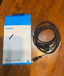 Anker Powerline+ II Lightning Cable (6ft), MFi Certified for Flawless Compatibility with iPhone Xs/XS Max/XR/X / 8/8 Plus / 7/7 Plus / 6/6 Plus / 5 / 5S and More(Black) 6ft Black 25 8150Cu2B3L