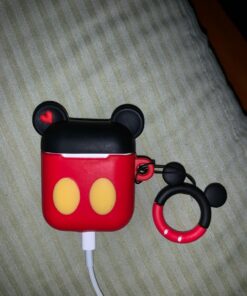 iFiLOVE Compatible with Airpods Case, Cute Cartoon Airpods Cover, Mickey Mouse Soft Silicone Shockproof Protective Case Cover Skin with Ring Buckle Holder for Apple Airpods 1 & 2 Charging Case(#1) #1 30 81510 TEITL