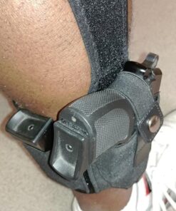 CONCEALED CARRIER (TM) Ankle Holster for Concealed Carry Pistol | Universal Leg Carry Gun Holster with Magazine Pouch for Glock 42, 43, 36, 26, S&W Bodyguard .380, 38, Ruger LCP, LC9, Sig Sauer 72 81513M3AKaL