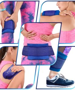Medvice 2 Reusable Hot and Cold Ice Packs for Injuries, Joint Pain, Muscle Soreness and Body Inflammation - Reusable Gel Wraps - Adjustable & Flexible for Knees, Back, Shoulders, Arms and Legs 22 8152ufm461S 1