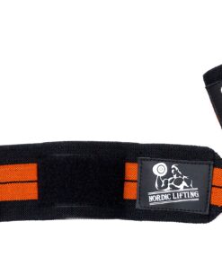 Nordic Lifting Wrist Wraps (2 Pairs/4 Wraps) 14" for Weightlifting | Cross Training | Powerlifting - for Women & Men - Improve Hand Strength & Support During Weight Lifting 1 Year Warranty Black/Red & Black/Orange 25 8153Ow7V9IL 2