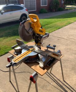 DEWALT Miter Saw, 12 Inch, 15 Amp, 3,800 RPM, Double Bevel Capacity, With Sliding Compound, Corded (DWS780) 39 8153aQWXLsL