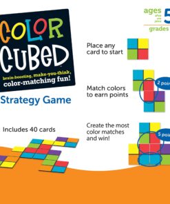 Learning Resources Color Cubed Strategy Game, Brain Boosting Matching 2-6 Players, 40 Pieces, Ages 5+ 11 8153swKKPqL