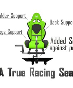 Openwheeler Advanced Racing Seat Driving Simulator Gaming Chair with Gear Shifter Mount Green 8 8155AA3q4zL