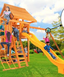Eastern Jungle Gym Easy 1-2-3 A-Frame 2 Brackets for Swing Set with All Mounting Hardware, Green 2 A-Frame Swing Set Brackets 29 8157WqjHPeL