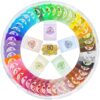Mica Powder Pure 50 Color - Epoxy Resin Dye - Epoxy Resin Pigment, Cosmetic Grade Soap Colorant for Soap Making Supplies, Natural Slime Coloring Candle Dye for Paint,Nail Art,Bath Bomb (0.18oz Each) 50 Bags