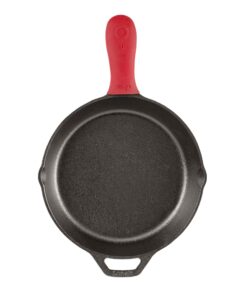 Lodge Silicone Hot Handle Holder - Red Heat Protecting Silicone Handle Cast Iron Skillets with Keyhole Handle 23 815APBzThPL 1