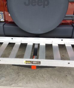 MaxxHaul 70422 48" x 21" Hitch Mount Compact Aluminum Cargo Carrier - 500-lb Load Capacity 43 815C6 5WxPL