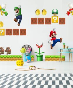New Super Mario Brothers Wall Stickers 21 815DWbAfVsL