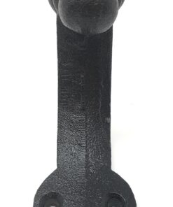 Alternative view of Large Rustic 14" Iron Pull Bar Door Handle Premium with Hardware