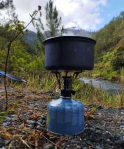 Bisgear 16pcs Camping Cookware Backpacking Stove Mess Kit – Camping Cooking Set - Camping Pots and Pans Set - Camping Accessories Equipment - Backpacking Supplies Survival Gear Black 40 815EeWGduhL